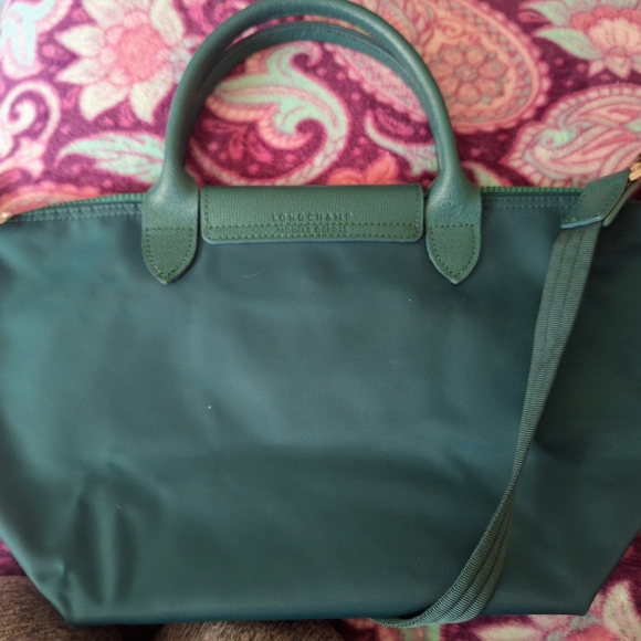 Longchamp Forest Green Tote Bag - Picture 5 of 10
